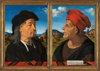 ジュリアーノとフランチェスコ・ジャンベルティ・ダ・サンガッロの肖像画、1482～1485年。