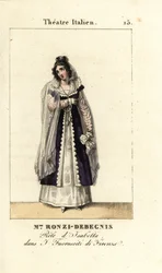うーん。 I Fuoruscit di FirenzeのRonzi-Debegnis、イタリア劇場、1819年（彫刻）