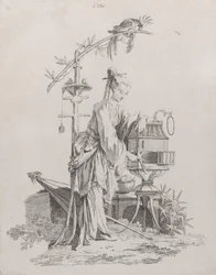1738-49年の4つの要素からの空気。