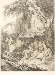 愛の泉、1738年。