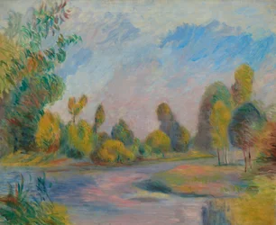 川沿い、1896年。