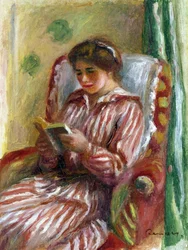 ガブリエル読書 - ピエール・オーギュスト・ルノワール（1841-1919）の絵画