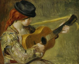 ギターを持つ少女、1897