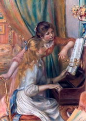 ピアノの女の子、1892