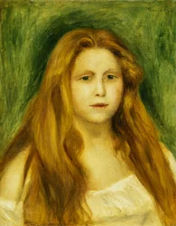 少女の頭;若い女の子の頭、1888