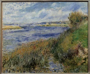 ラ・セーヌ・ア・シャンプローゼピエール・オーギュスト・ルノワール（1841-1919）の絵画