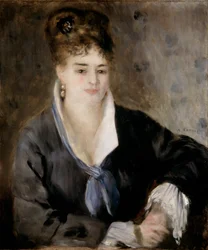 黒衣の婦人、1876年。