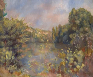 湖畔の風景、c。 1889