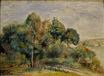 風景。絵画：ピエール・オーギュスト・ルノワール（Pierre-Auguste