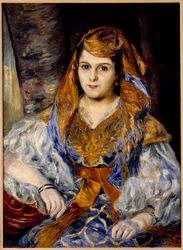アルジェリアの絵と呼ばれるクレメンタイン・ストーラ夫人の肖像 ピエール・オーギュスト・ルノワール（1841-1919） 1870年 日。0,59x0,84 m サンフランシスコ、ファインアートミュージアム
