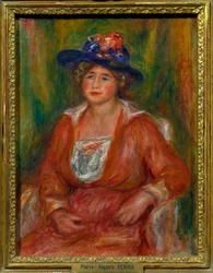 座った女性の肖像」 絵画 ピエール・オーギュスト・ルノワール（1841-1919） 寸 法 0,35 x 0,27 m パリ・ルーヴル美術館 Mandatory mention:ヘレネとヴィクトル・リオンによる寄付