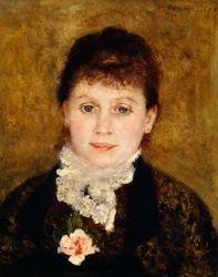ピエール＝オーギュスト・ルノワール（1841-1919）による女性の肖像