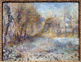 雪の風景画 ピエール・オーギュスト・ルノワール（1841-1919）の作品 1875 Sun.0.51 X 0.66 m パリ、オランジュリー美術館