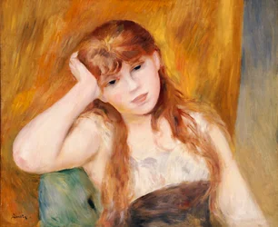若いブロンドの女の子、1886