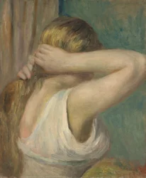 腕を上げる少女 1895年頃 油彩・カンヴァス