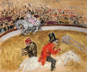 サーカスにて 1897年頃（油彩・板）