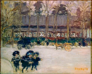 Boulevard de Clichy、3人の子供ピエールボナードによる絵画