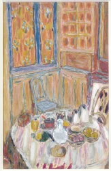 ダイニングルームのコーナー、1930年頃