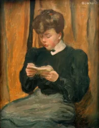 本を読む女