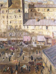Le Boulevard Exterieur：Boulevard de Clichy and Corner of rue de Douai、c.1904（キャンバスに油彩）
