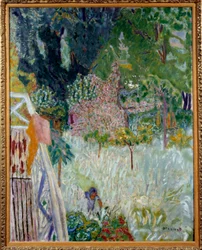 Le apple mier floral ou balcon Vernonet ピエール・ボナール（1867-1947）の絵画 1920年 薄さ1x0.8m Brest musee des Beaux Arts