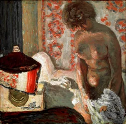 ランプを持つヌード ピエール・ボナール（1867-1947）の絵画 1910-1911年 薄暗い 75,5x75 cm ベルン、ハンス・R・コレクションHahnloserコレクション