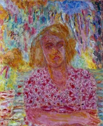 コレット・カレの肖像。ピエール・ボナール（1867-1947）の絵画、20世紀。個人蔵