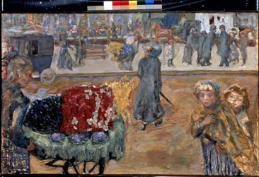 Soir a Paris (パリの夜)。 ピエール・ボナール (1867-1947) の絵画