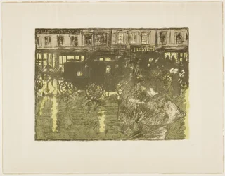 雨の夜の通り」1896～1897年頃（1899年出版