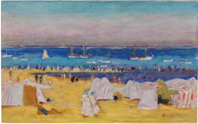 ビーチ（アルカション）、1922年頃（キャンバスに油彩）