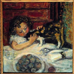 猫のいる少女