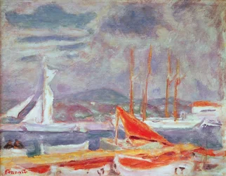 サントロペの港、1914年