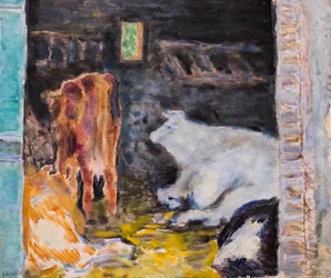 馬小屋、1912年頃（キャンバスに油彩）