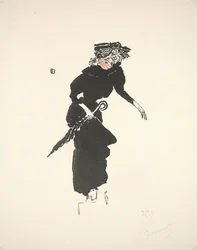 傘を持つ女（Femme au parapluie