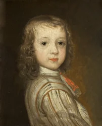 幼少期のヒュー・スミスの肖像」1670年頃（パネルに油彩