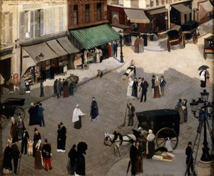 1880年代のパリのピガール広場。
