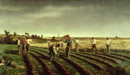 1882年のシャンドウインでのSainfoinの収穫