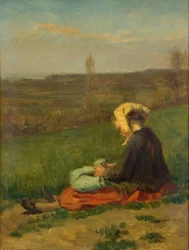 「野原の子供」、1871