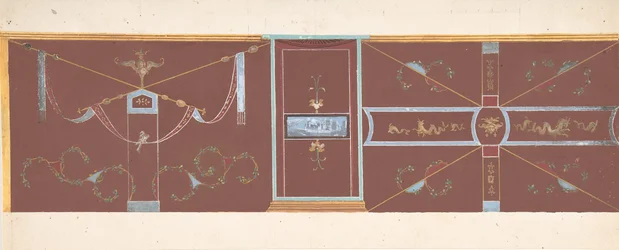 壁の装飾用のデザイン。