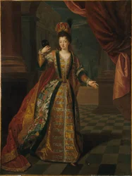 フランス語：ナント夫人（ルイーズ・フランソワーズ・ド・ブルボン、1673-1743）の肖像画、バレエ衣装
