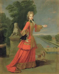 マリー・アデレード・ド・サヴォワ（1685-1712）、ハンティングドレス、1704年頃