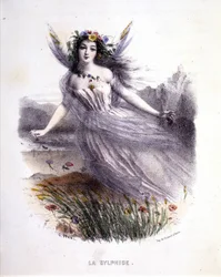 Fée:La sylphide - 「Les femmes mythologiques」（MeryとFoelix著、G.Staal画、Gouet編）の中で
