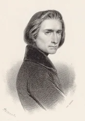 作曲家フランツ・リストの肖像 1811-1886.