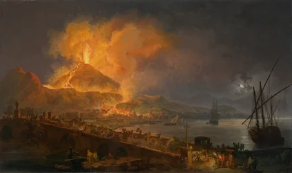 山の噴火ベスビオ、1777