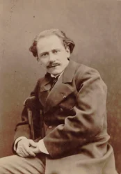 作曲家ジュール・マスネの肖像 1842～1912年、1880年。
