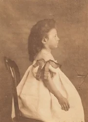 別の素朴な椅子、1860 年代。