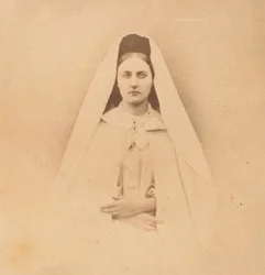 白い修道女、1860 年代。
