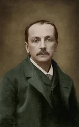 フランスの作曲家エドモン・オードラン（1840/1842-1901）の肖像 ピエール・プティによる写真。1886年頃