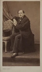 詩人テオドール・ド・バンヴィルの肖像画（1823～1891年）。