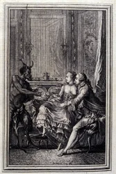 La Thing impossible - Jean La Fontaineの「Tales et nouvelles en vers」にて。1776.挿絵はP.P.Choffard。